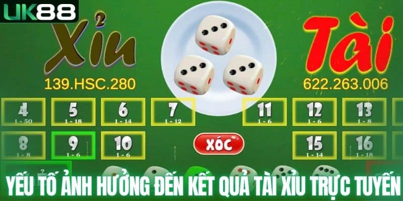 Yếu tố làm ảnh hưởng đến kết quả tài xỉu trực tuyến